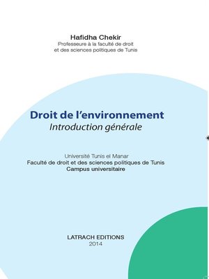 cover image of Droit de l'Environnement
